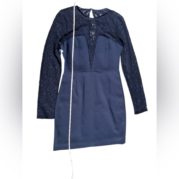 Babaton Masaki Navy Lace Bustier Mini Dress NWT Size 6 (Aritzia Starboard) - Picture 11 of 13